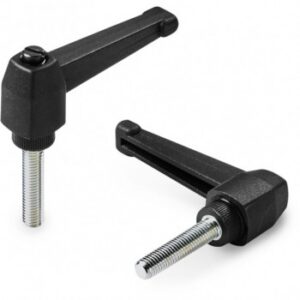 Indexed Clamping Lever With 90o Arm and Male Threaded Insert