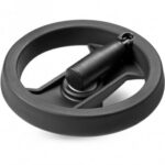 Two Spoke Control Handwheel With Revolving Foldaway Handle