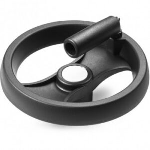 Two Spoke Control Handwheel With Revolving Folding Handle