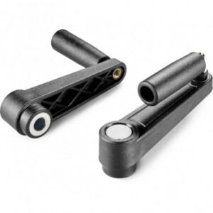 Crank Handle With Smooth Insert and Revolving and Folding Handle