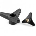 Solid 3 Lobe Handwheel With Female Right Through Threaded Insert