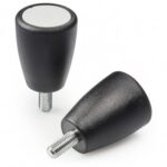 "euromodel" Conical Knob With Cap and Threaded Stud
