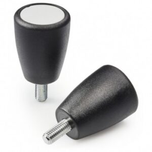 "euromodel" Conical Knob With Cap and Threaded Stud