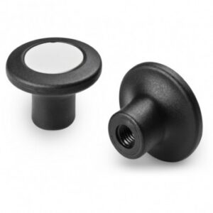"euromodel" Mushroom Knob With Cap and Female Threaded Plastic Bore