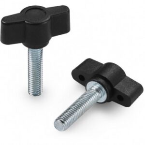28mm. Wingnut With Threaded Stud