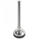 Full Steel Mounting Foot With Articulated Stem Type a - Ball R12.4 and Non-slip Base