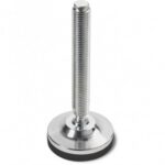 Complete Steel Mounting Foot With Threaded Stem (type B) and Joint With Ball R12,4 + Anti-slip Base