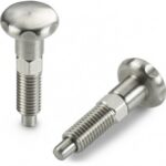 Complete Stainless Steel Knob-style Spring Plunger With Fine Pitch Thread